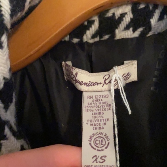 AMERICAN RAG BLACK & WHITE JACKET SIZE XS - Picture 2 of 3